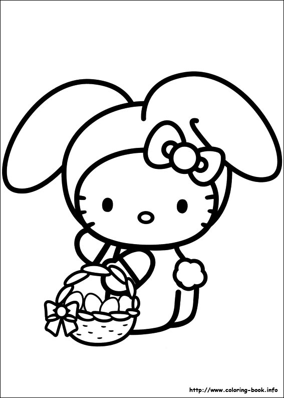 Hello Kitty coloring picture